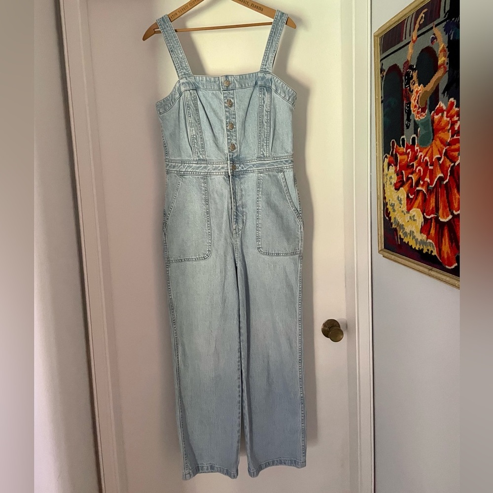 Madewell fitted jean overalls